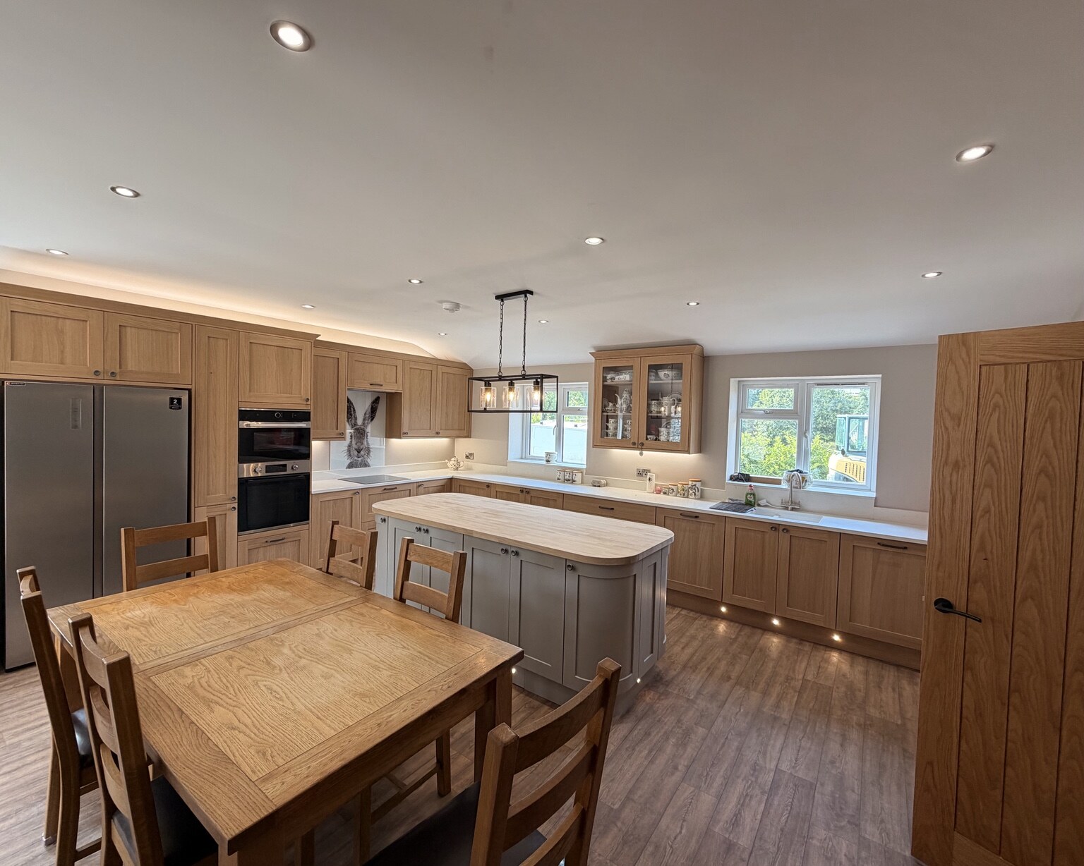 Finished kitchen in a fully renovated and extended cottage