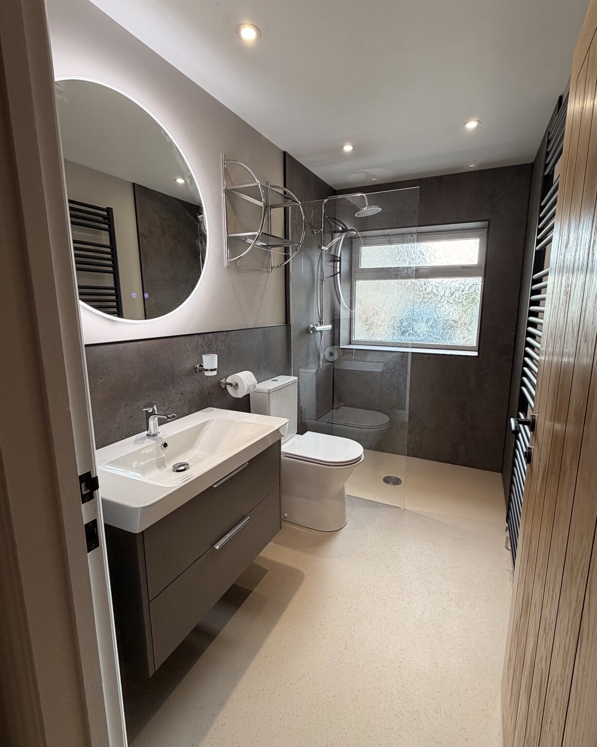 Finished shower room within the cottage renovation