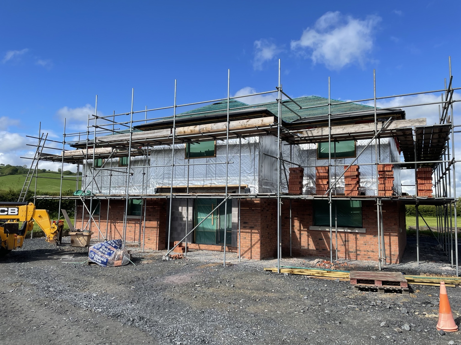 Front elevation brickwork during construction